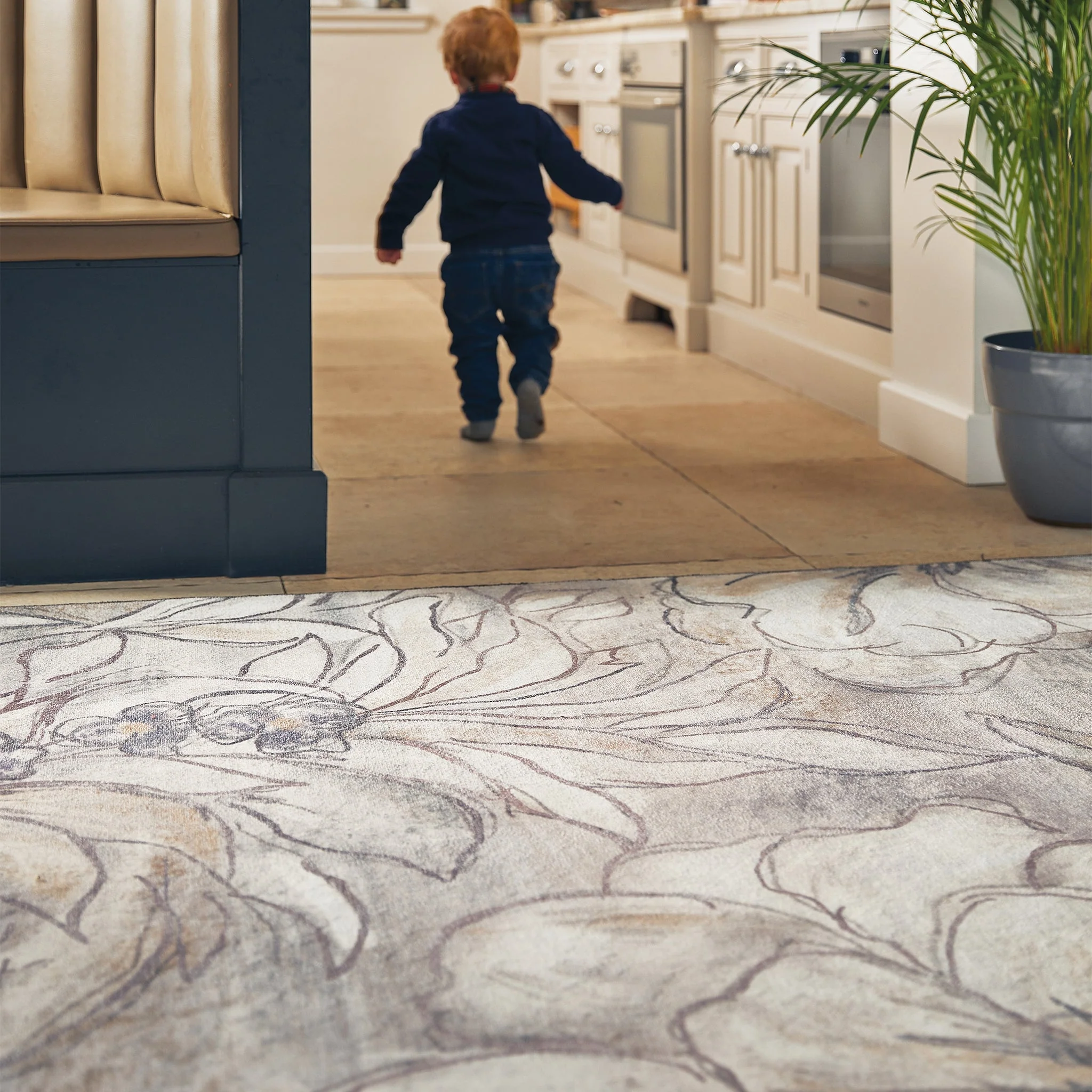 Art Floral Eco-Washable Rug - Image 3