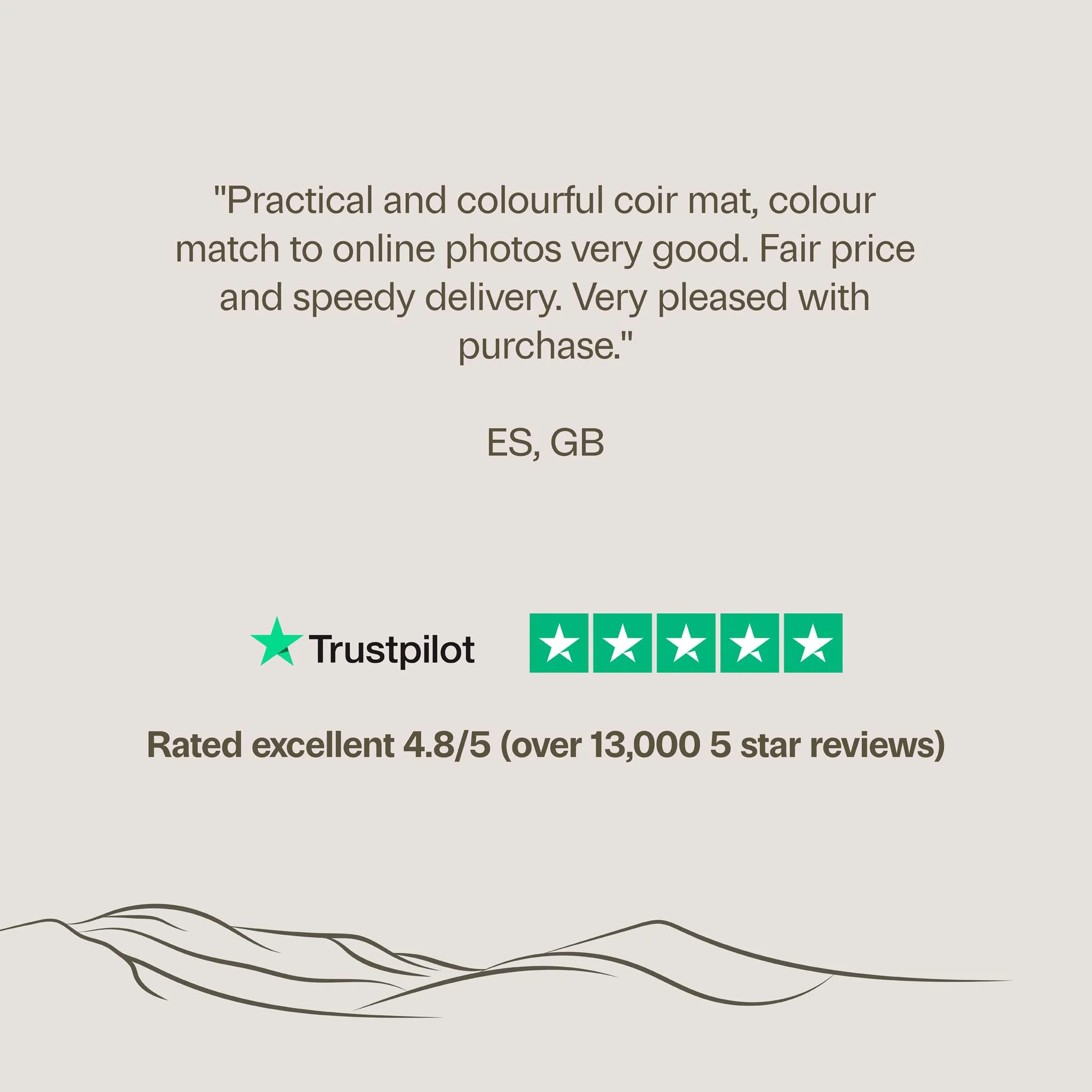 Coir Insert Lavender Doormat - Image 4