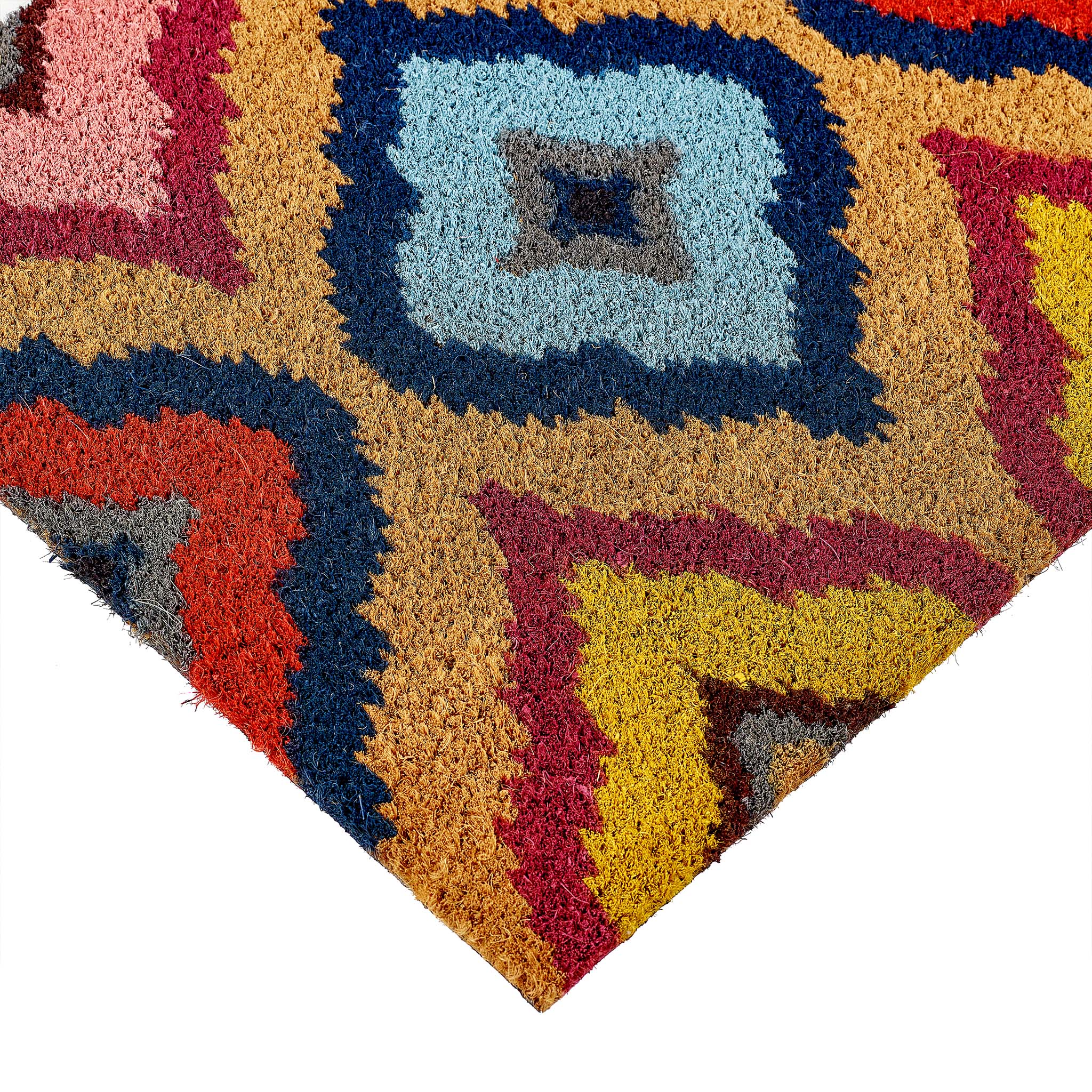 Bright Ikat Coir Doormat - Image 4