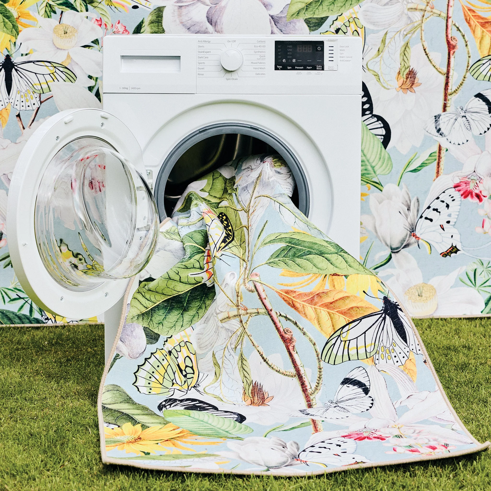 Butterfly Blooms Eco-Washable Rug - Image 3