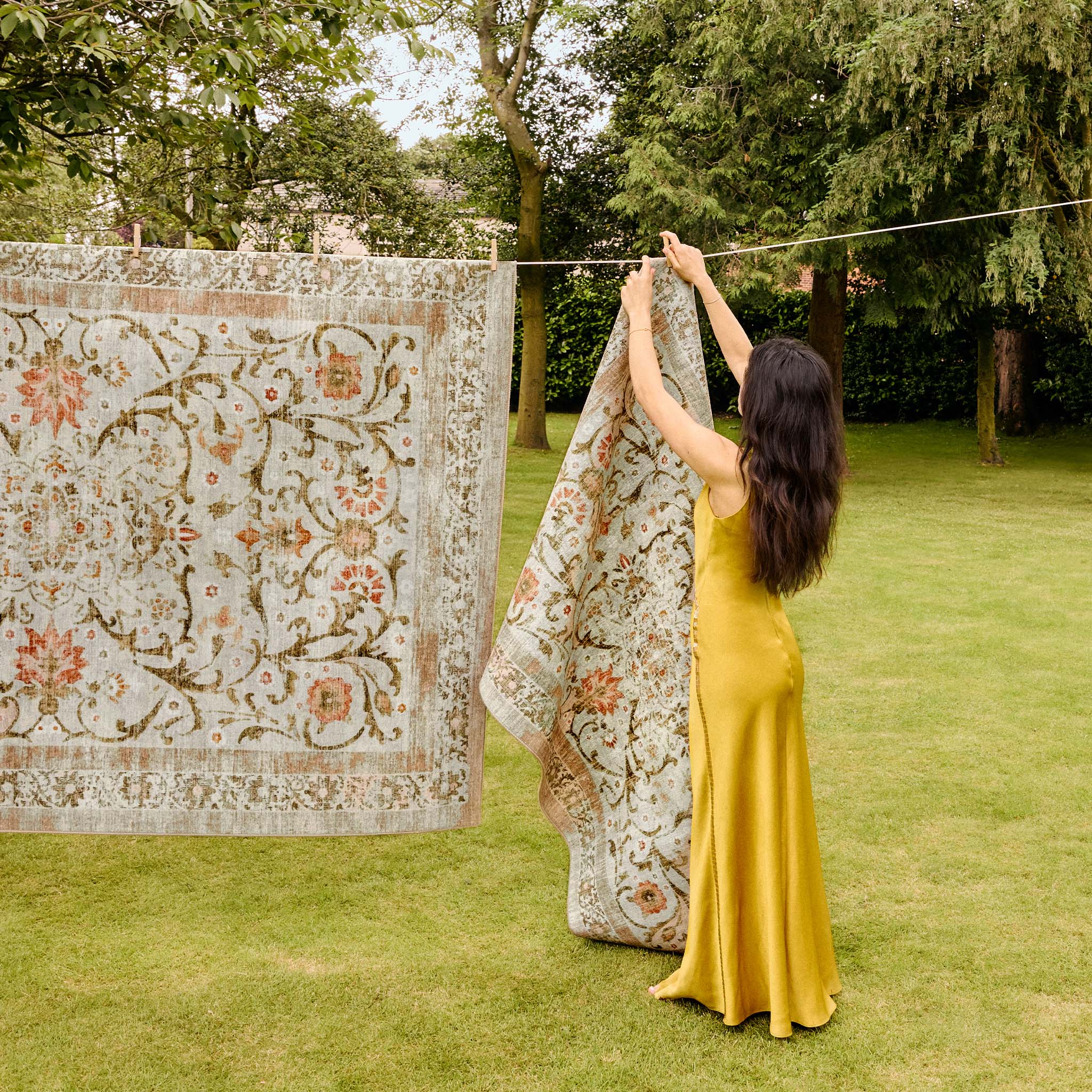 Country Paisley Eco-Washable Rug - Image 4