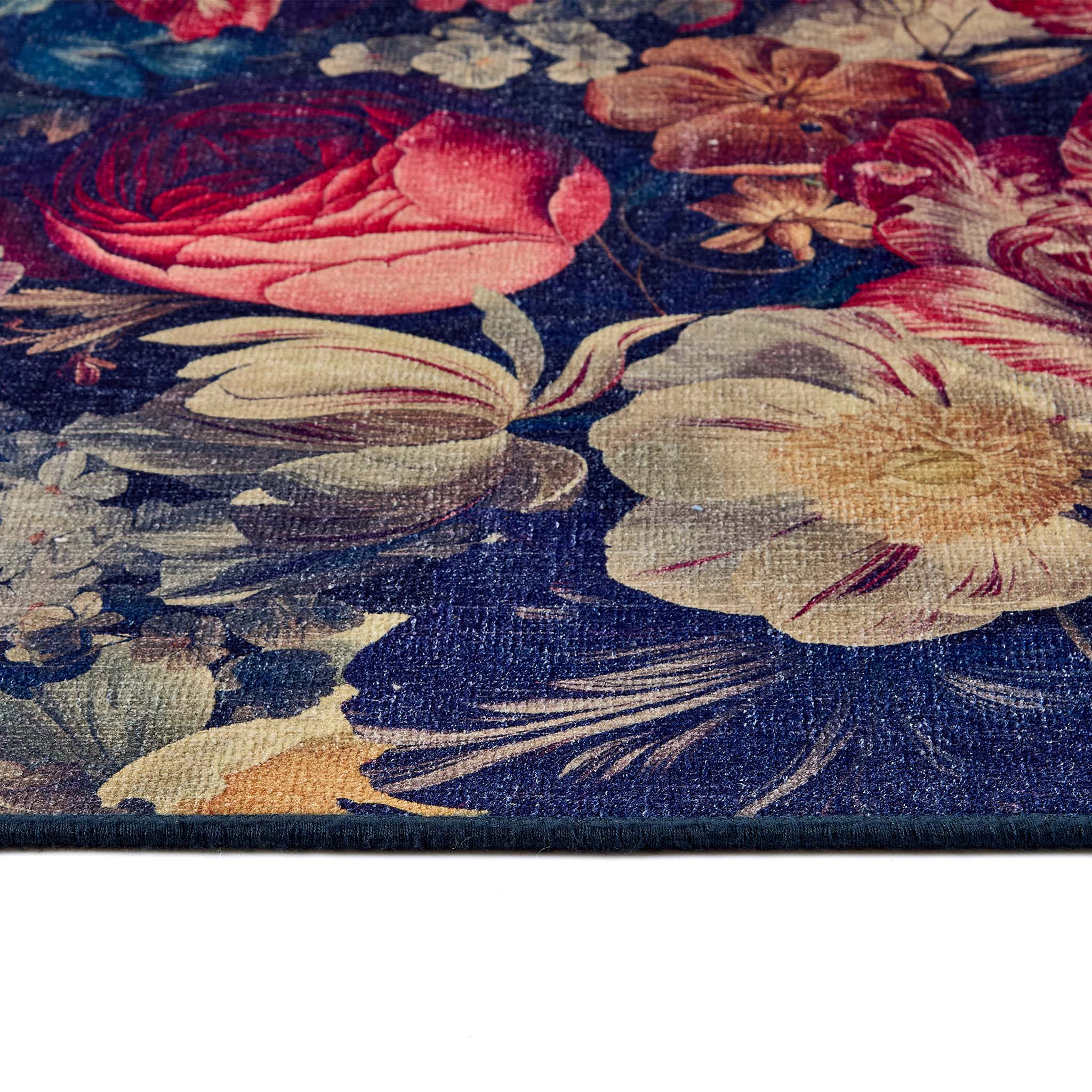 Dark Florals Eco-Washable Rug - Image 4