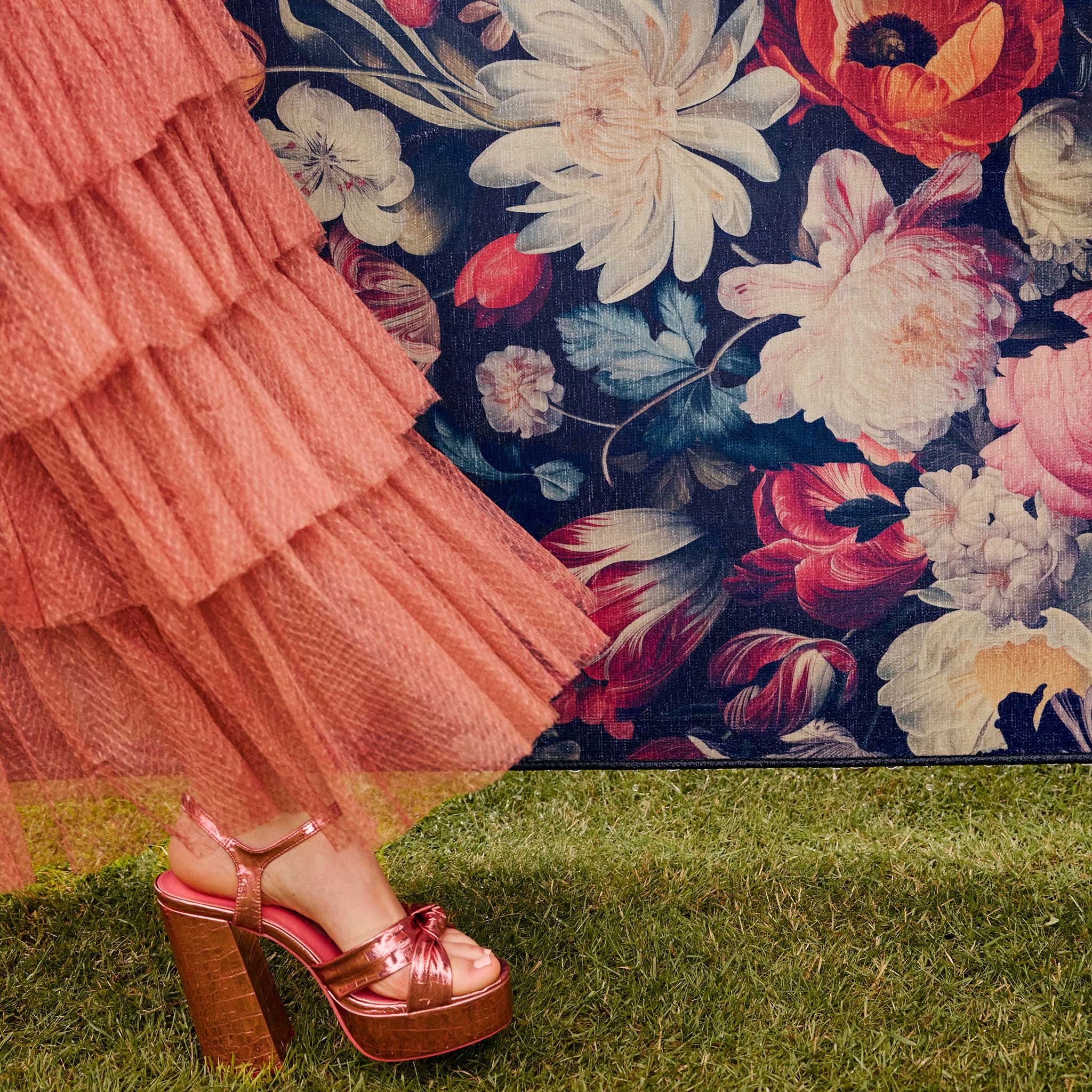 Dark Florals Eco-Washable Rug - Image 6