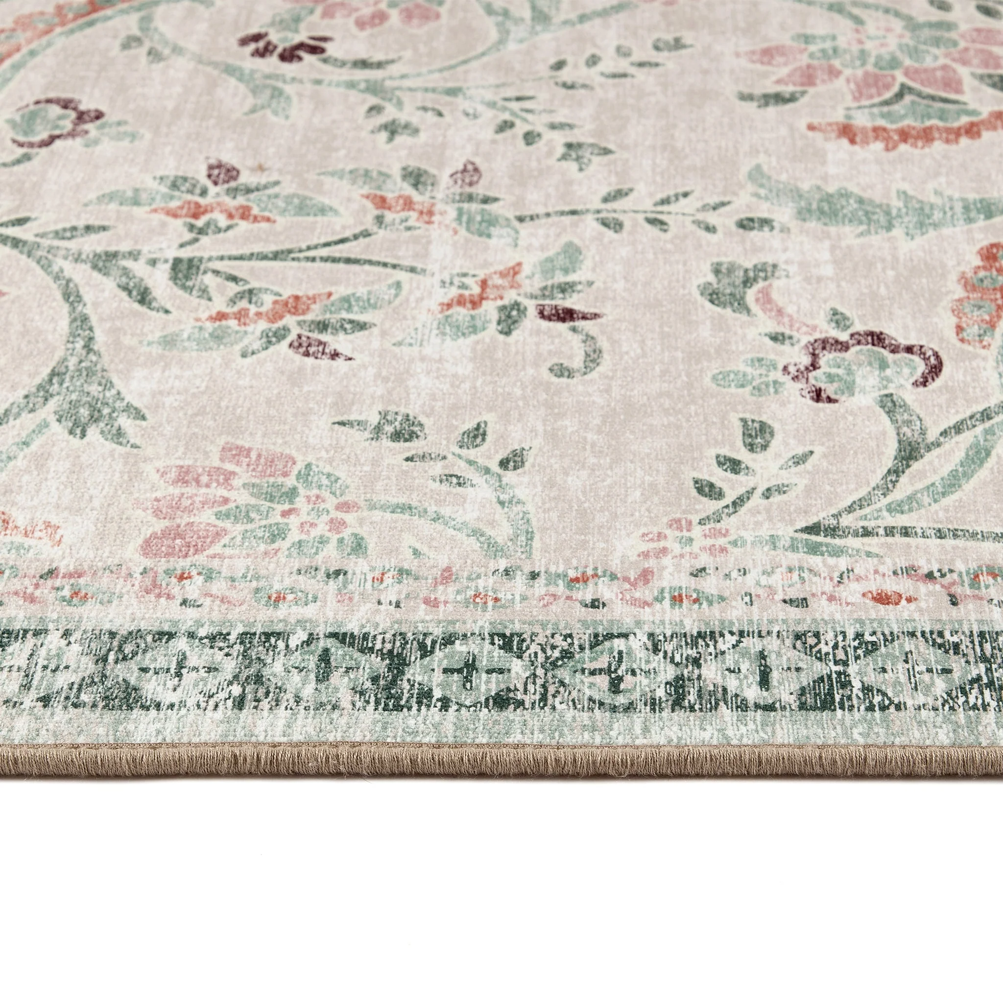 English Floral Eco-Washable Runner - Image 5