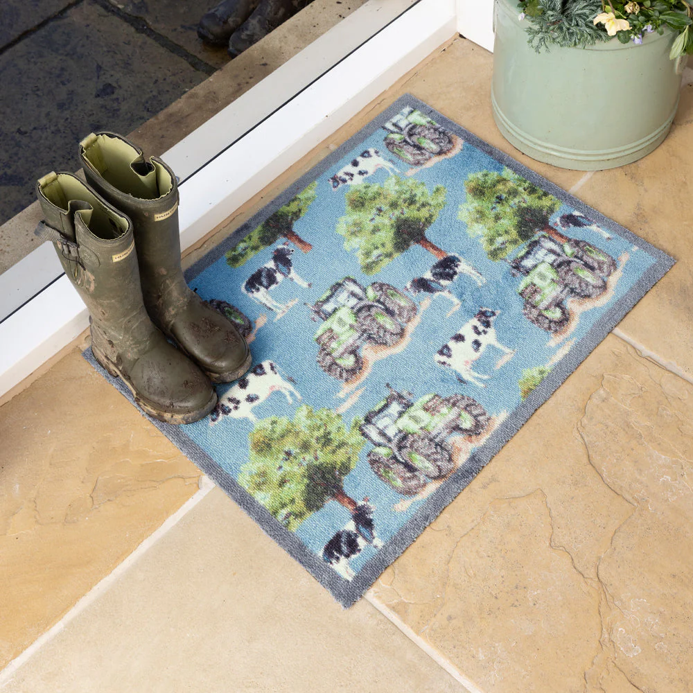 Farmyard Tractors & Cows Doormat - Image 5