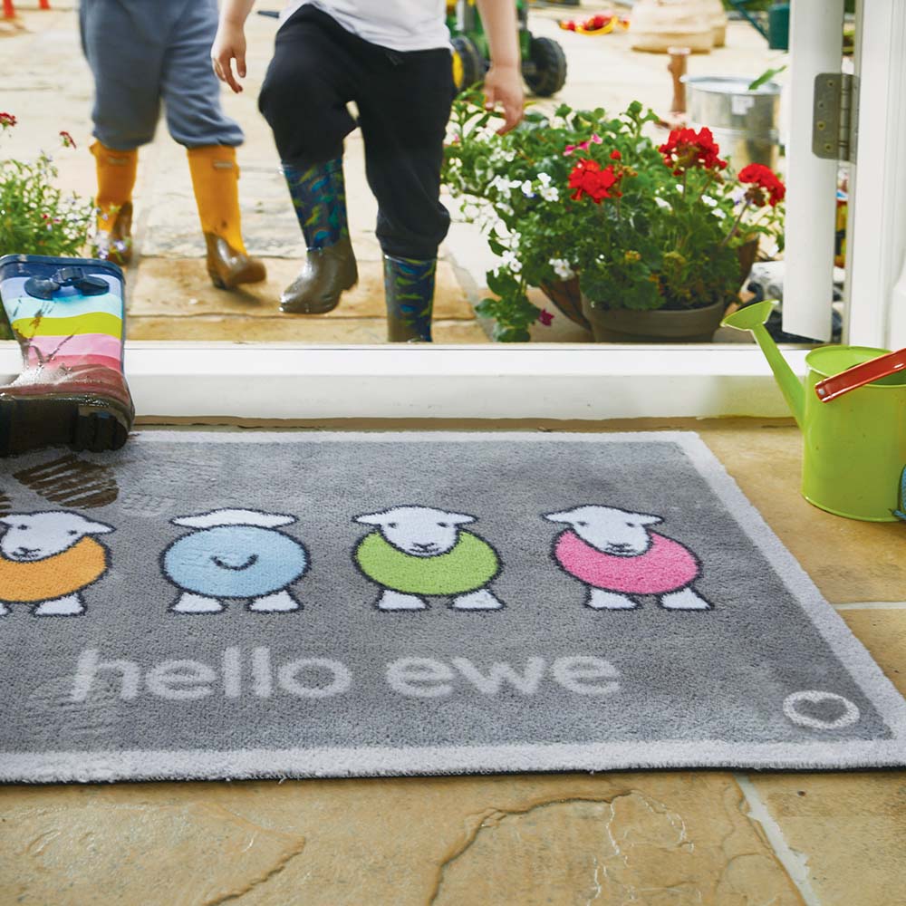Hello Ewe Herdy Washable Doormat - Image 4