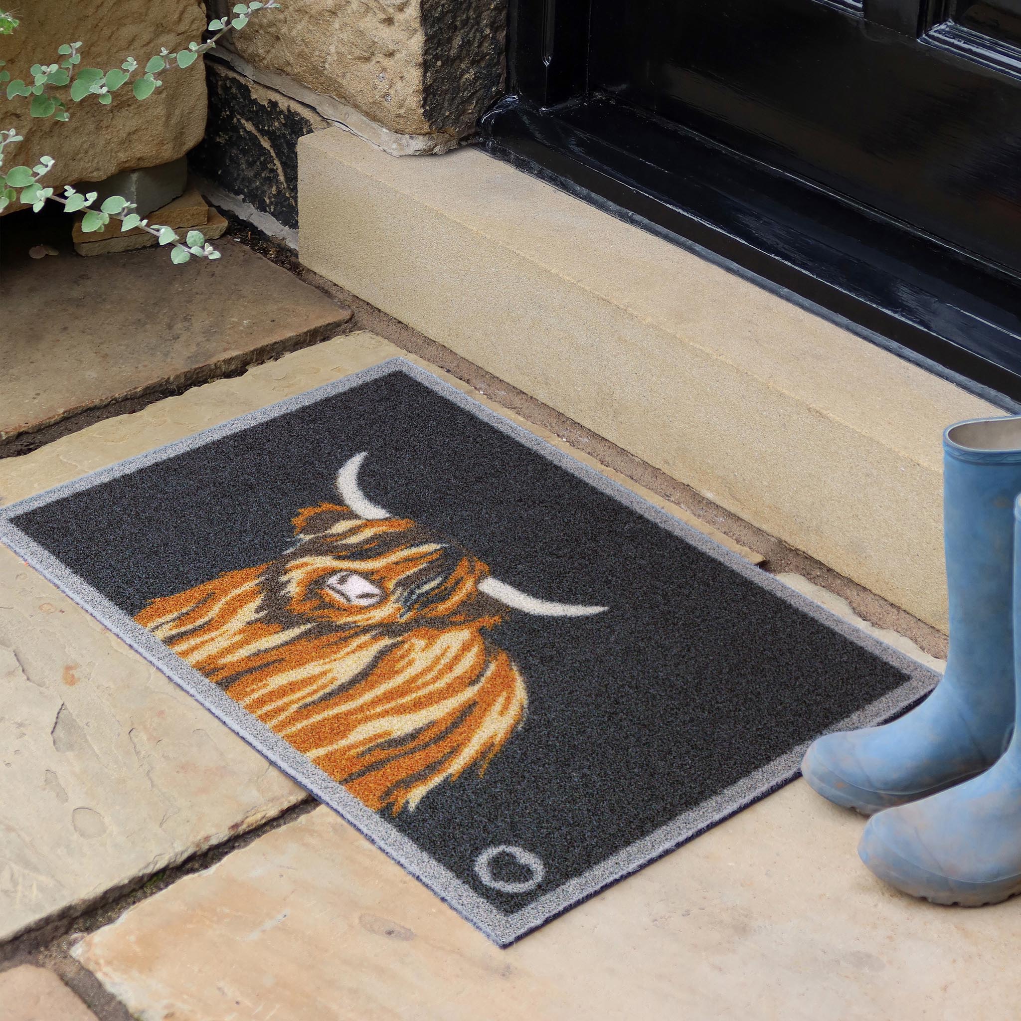 Highland Cow 1 Outdoor Doormat - Image 3