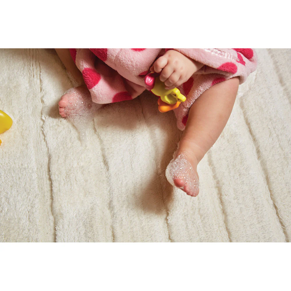 Bamboo Stripe Cream Bathmat - Image 3