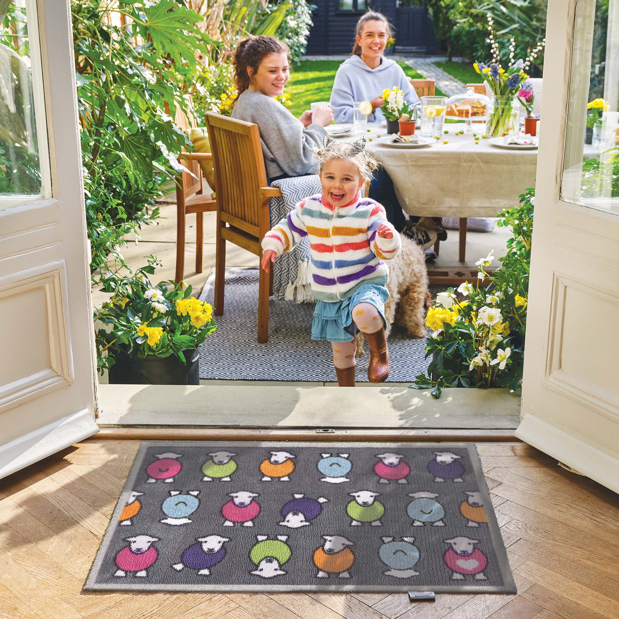 Marra Grey Herdy Washable Doormat - Image 4