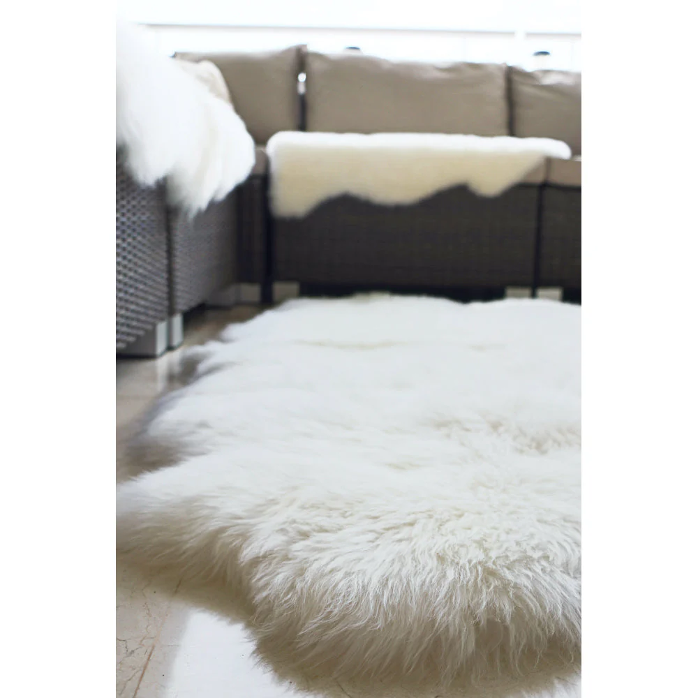 Genuine Sheepskin Rug Natural - Image 11