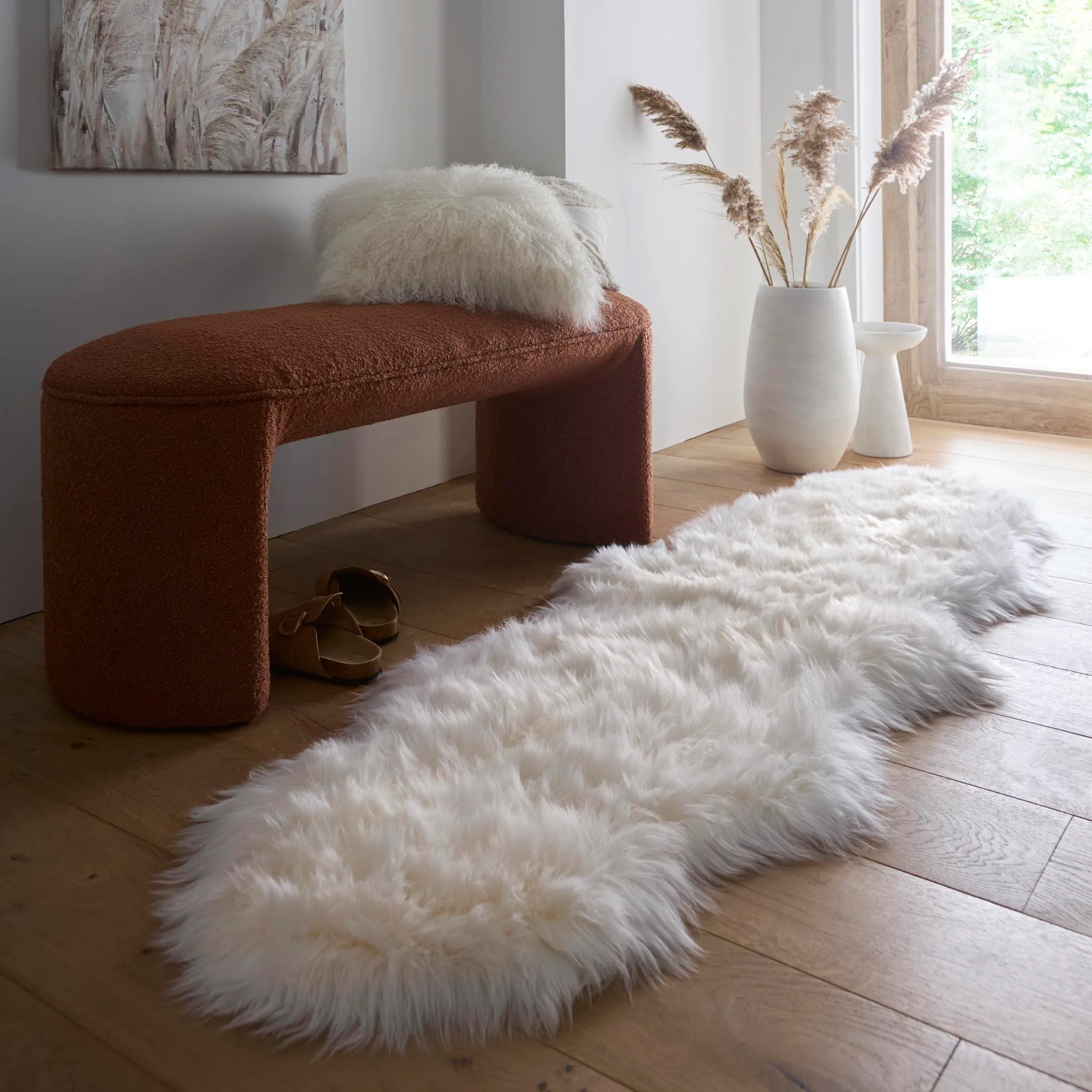 Genuine Sheepskin Rug Natural - Image 4