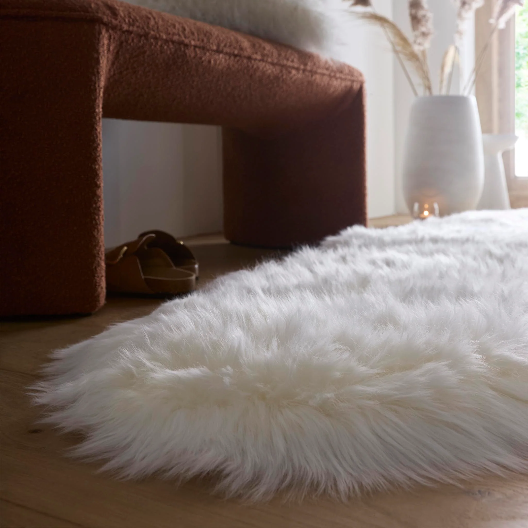 Genuine Sheepskin Rug Natural - Image 5