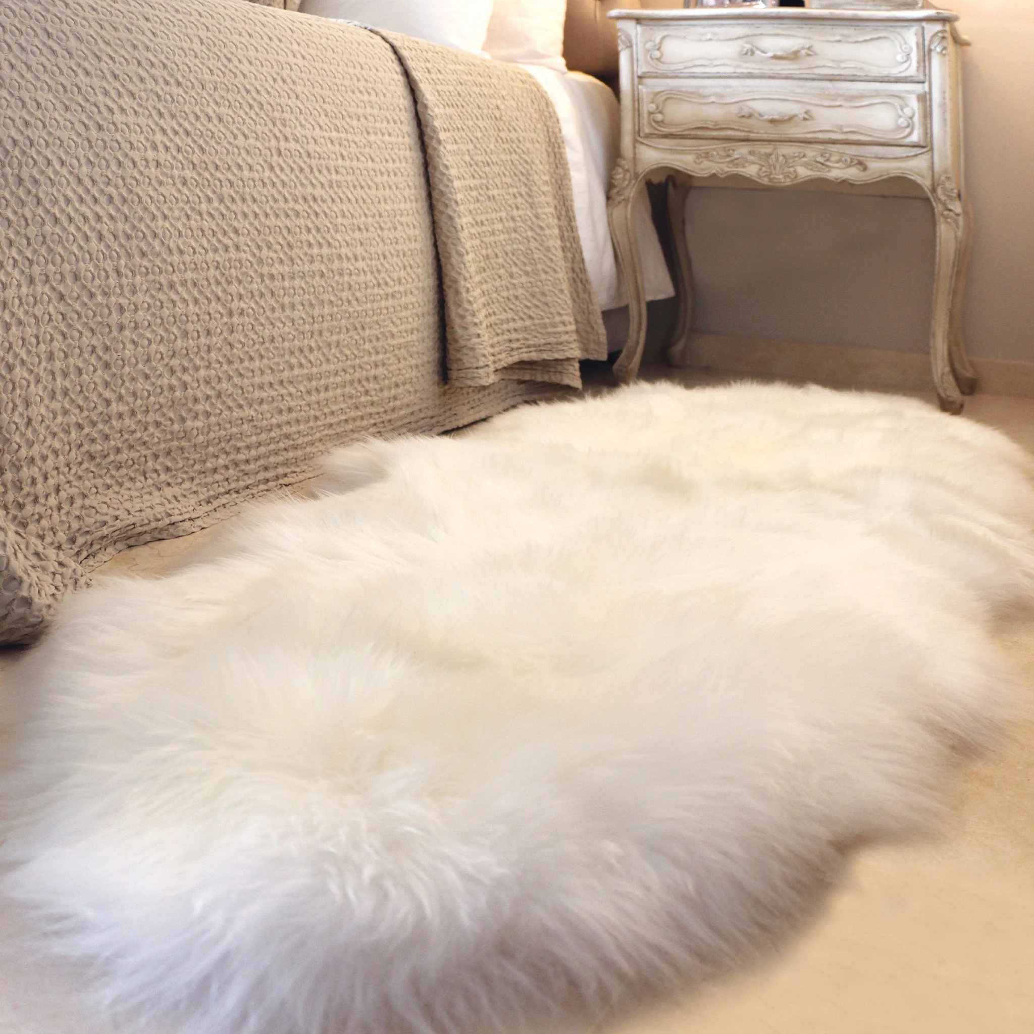 Genuine Sheepskin Rug Natural - Image 7