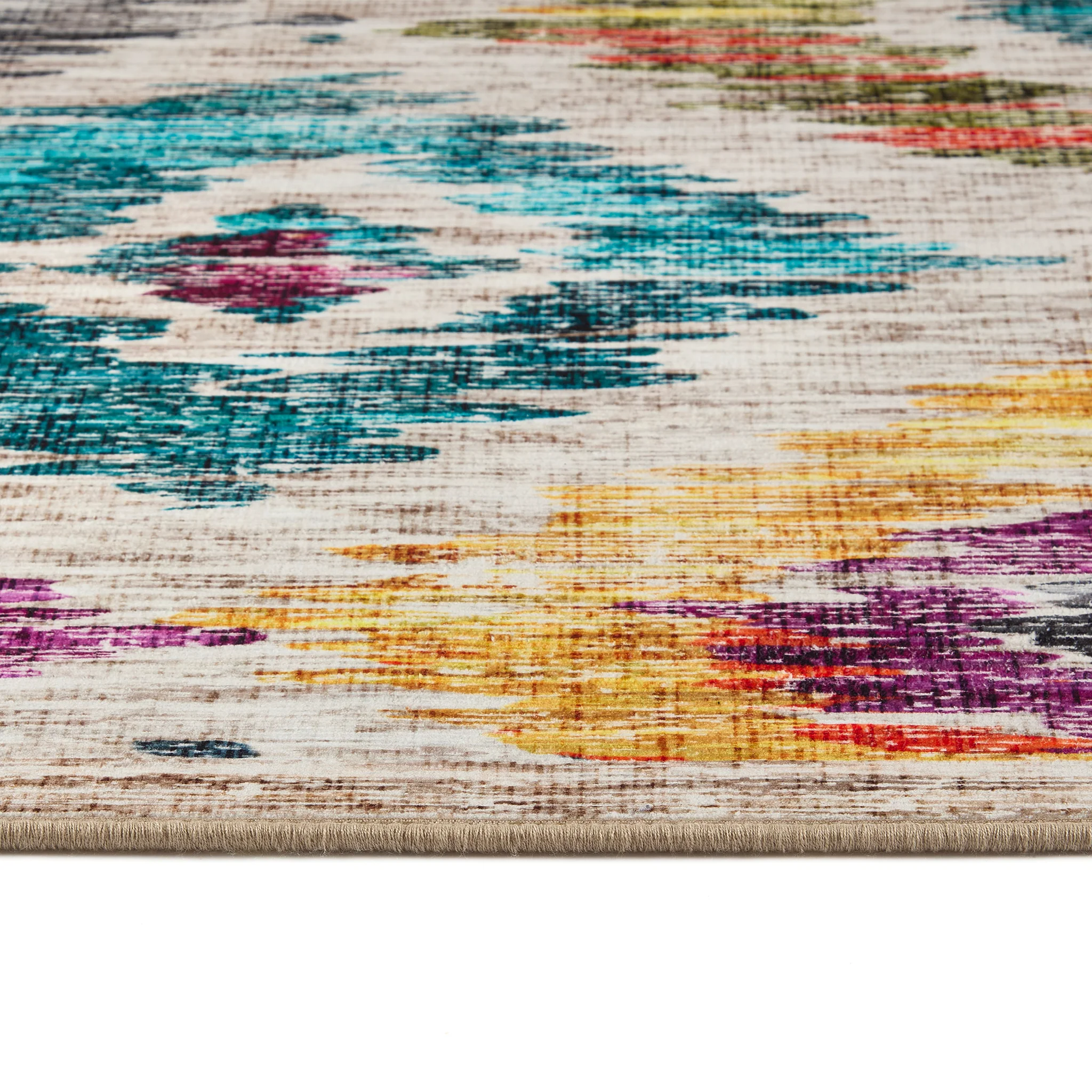 Painted Ikat Eco-Washable Rug - Image 5