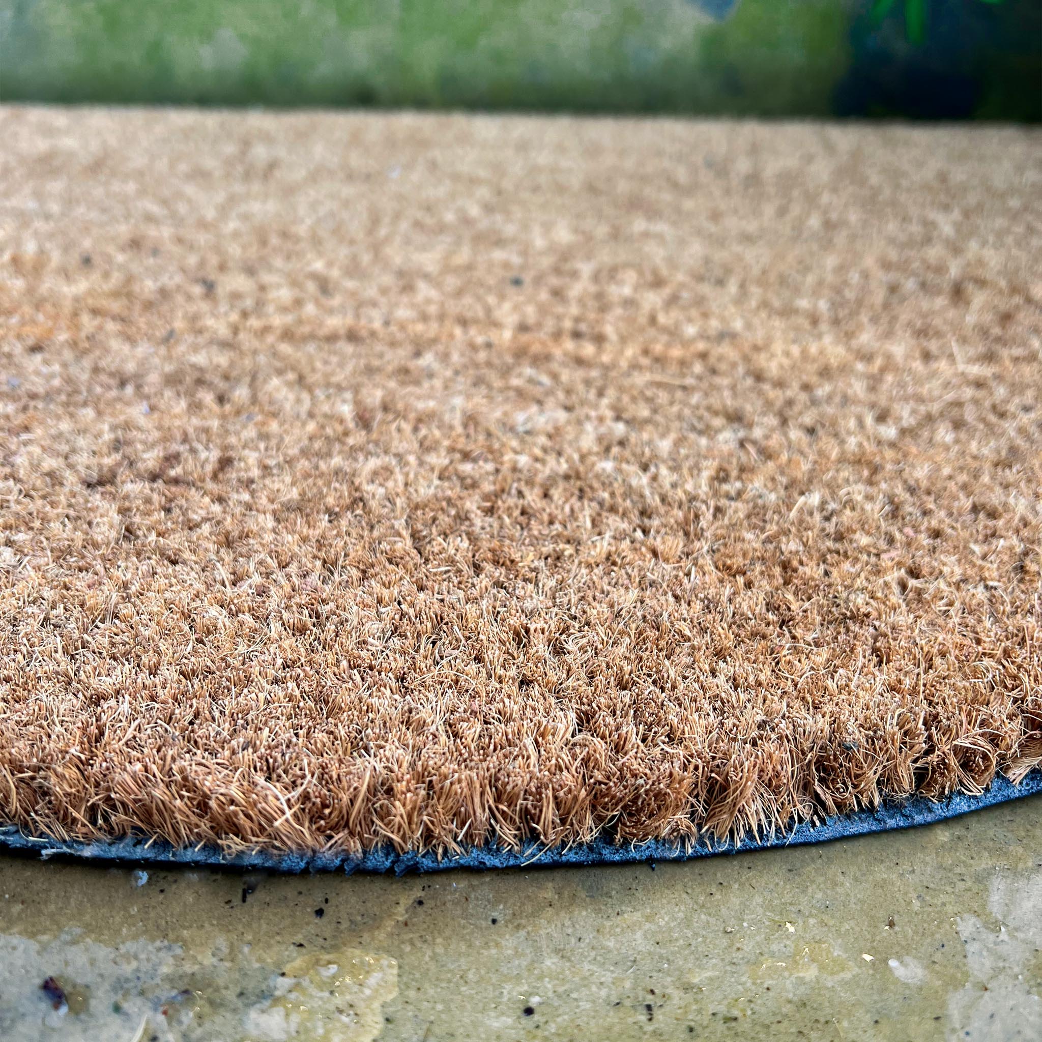 Plain Natural Coir - Half Moon Doormat - Image 3