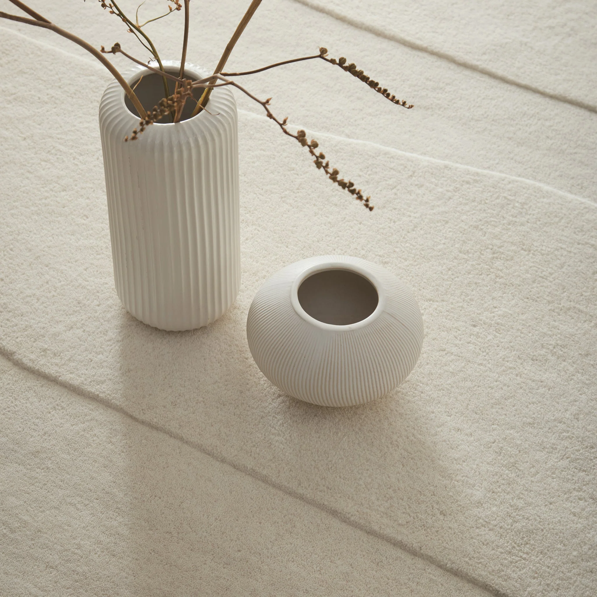 Sculptured Wool Rug Rock Cream - Image 4