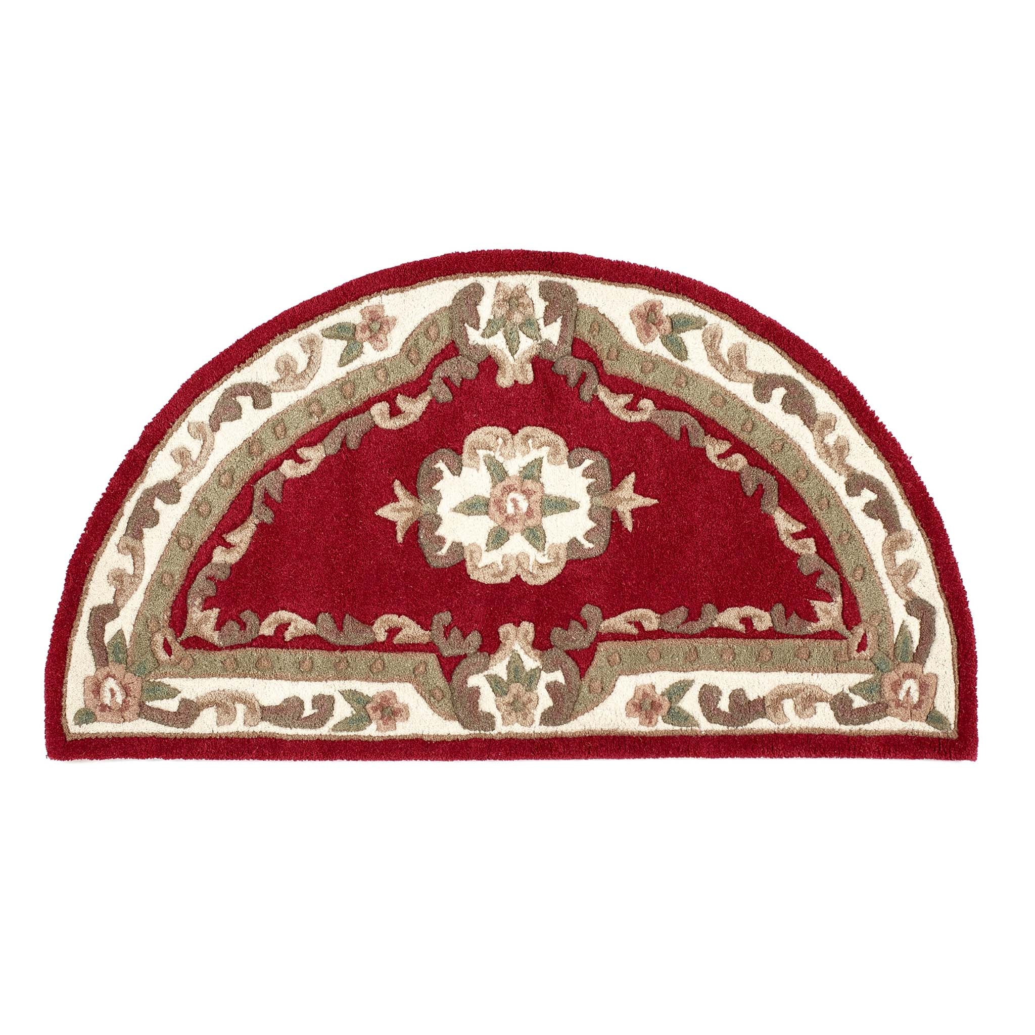 Shensi Aubusson Rug in Wine - Image 10