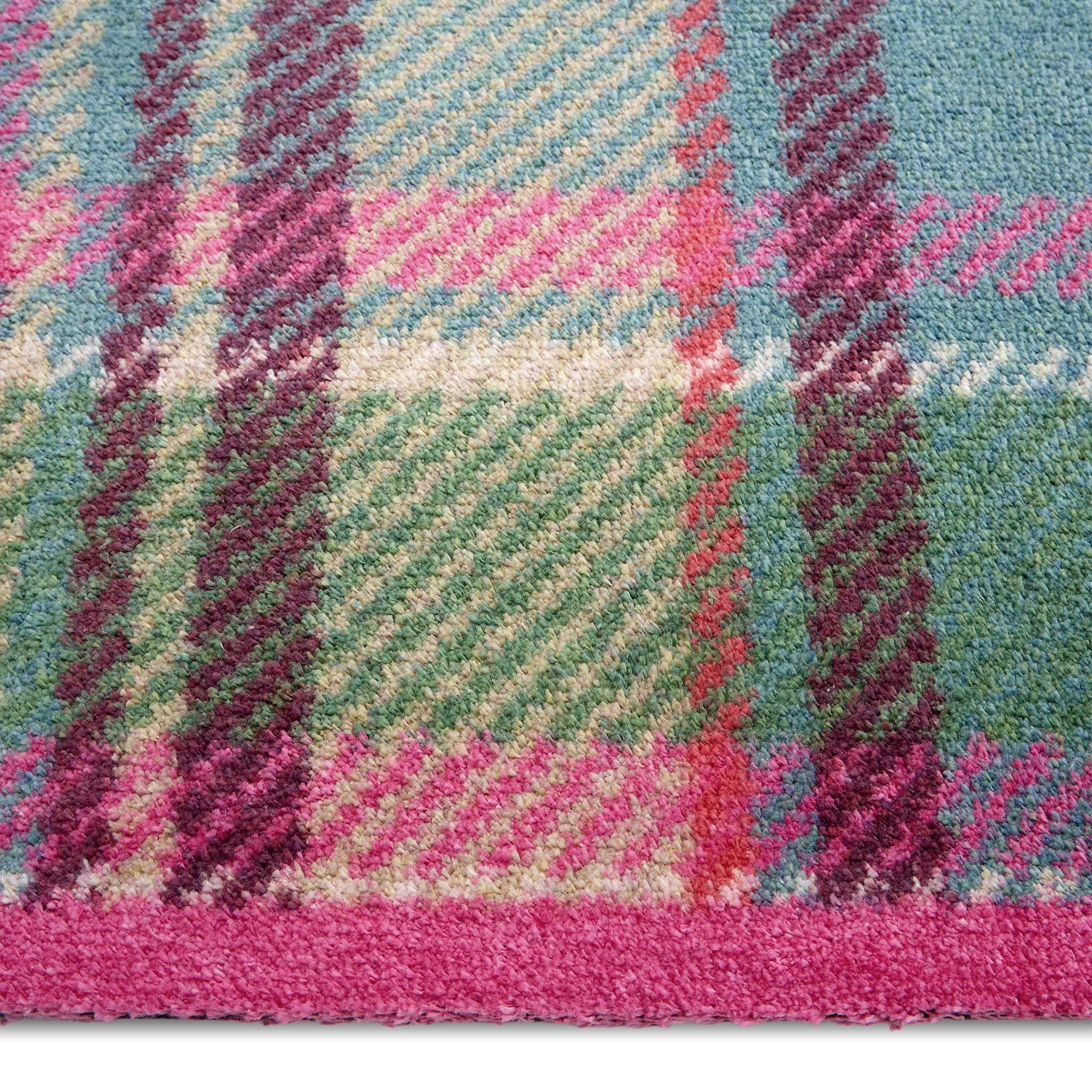 Tartan Pink/Green Charity Doormat - Image 3