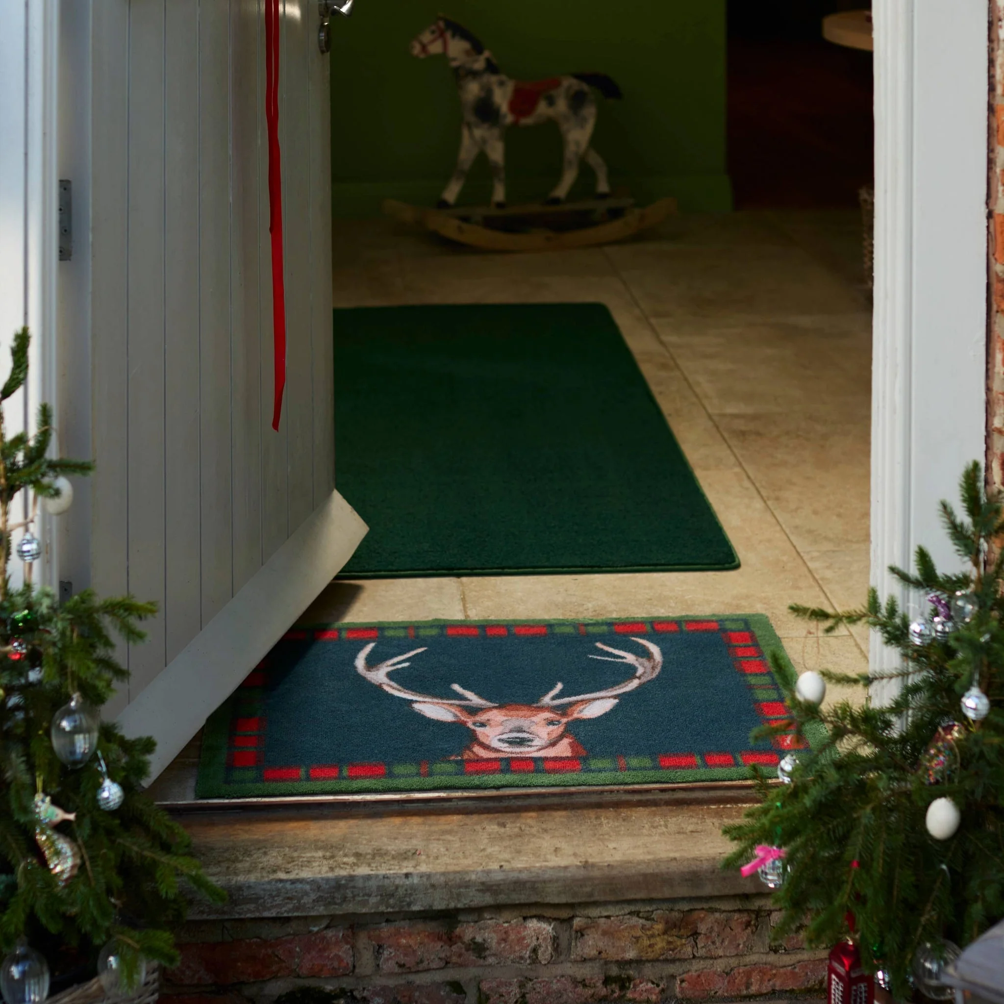 Tartan Stag Washable Doormat - Image 3