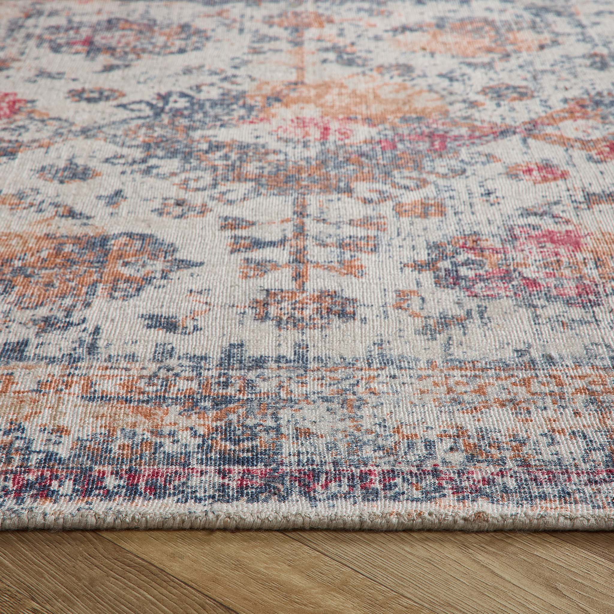 Vogue Rug Navy/Rust - Image 3
