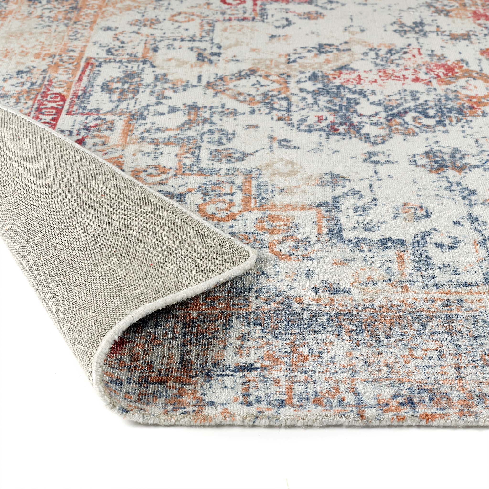 Vogue Rug Navy/Rust - Image 5